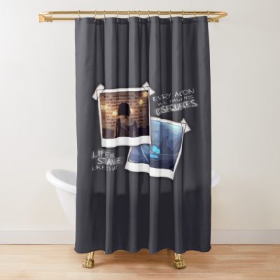 Strange Like That Quote Shower Curtain