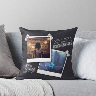 Strange Like That Quote Throw Pillow