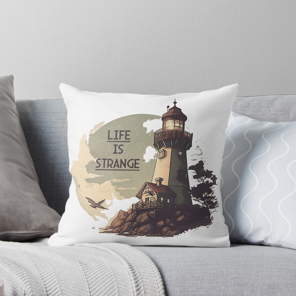 Life Is Strange Arcadia Bay Lighthouse Throw Pillow